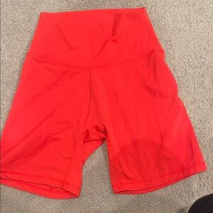 NVGTN Women's Vibrant Red Bike Shorts